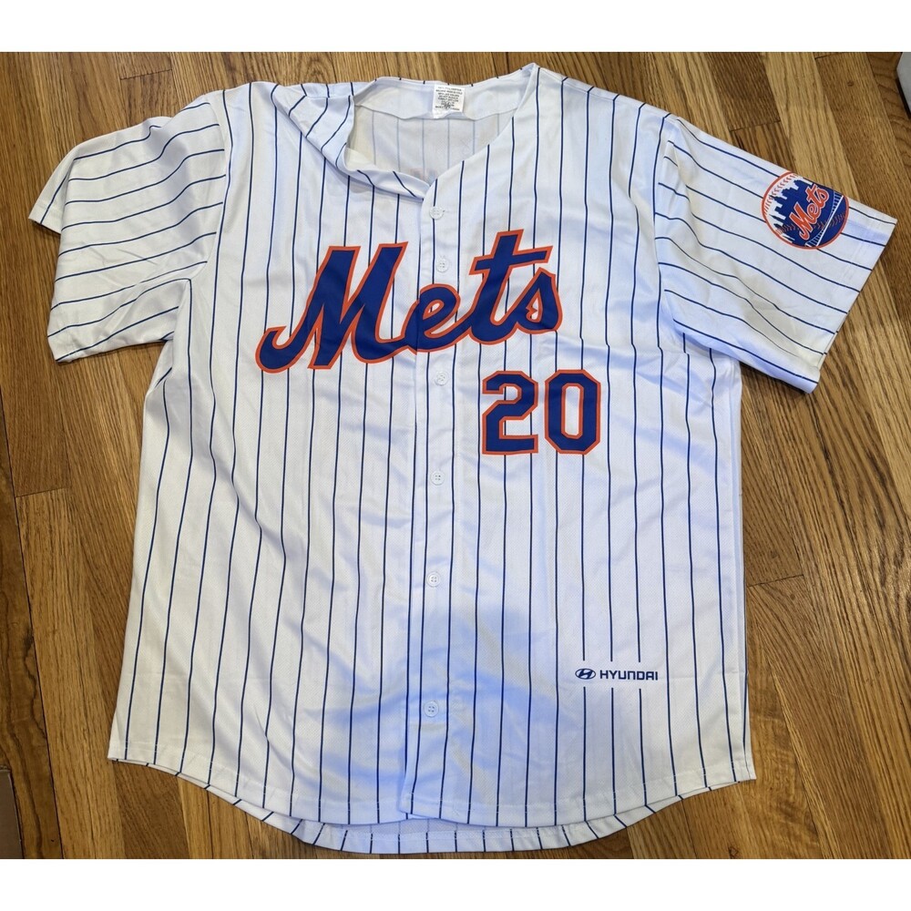 Coyote Pete Alonso Pinstripe Giveaway Jersey #20 XL Hyundai